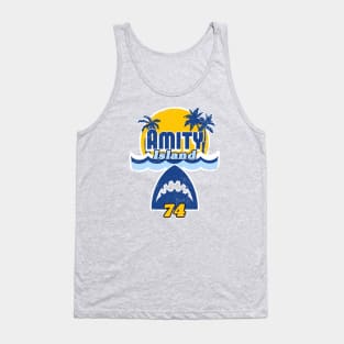 Amity Island 74 (distressed style) Tank Top